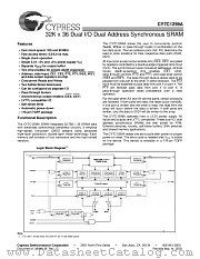 CY7C1299A-100AC datasheet pdf Cypress