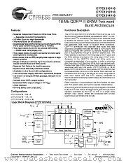 CY7C1310V18-200BZC datasheet pdf Cypress