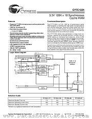 CY7C1324-80AC datasheet pdf Cypress