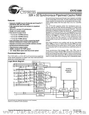 CY7C1335-100AC datasheet pdf Cypress