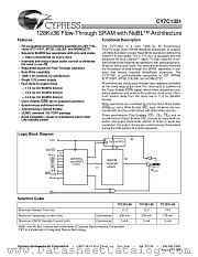 CY7C1351-40AC datasheet pdf Cypress