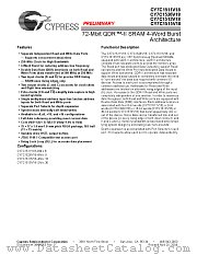 CY7C1511V18-250BZC datasheet pdf Cypress