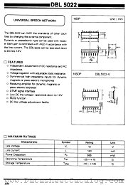 DBL5022-V datasheet pdf Daewoo Semiconductor