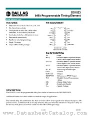 DS1023-25 datasheet pdf Dallas Semiconductor