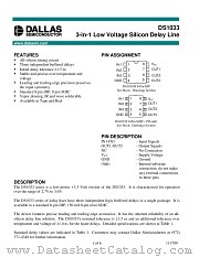 DS1033Z-30 datasheet pdf Dallas Semiconductor
