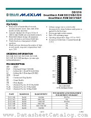 DS1216E datasheet pdf Dallas Semiconductor