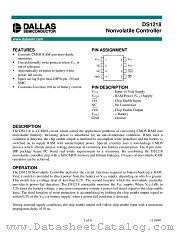 DS1218S datasheet pdf Dallas Semiconductor