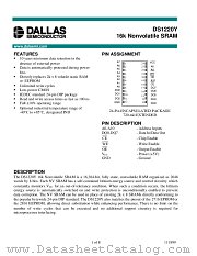 DS1220Y-100-IND datasheet pdf Dallas Semiconductor