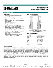 DS1225AB-170 datasheet pdf Dallas Semiconductor