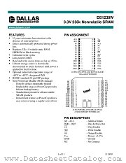 DS1230W-100 datasheet pdf Dallas Semiconductor
