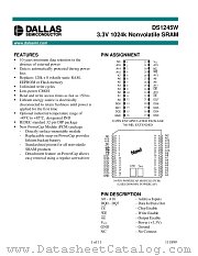 DS1245W-150 datasheet pdf Dallas Semiconductor