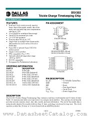 DS1302Z datasheet pdf Dallas Semiconductor