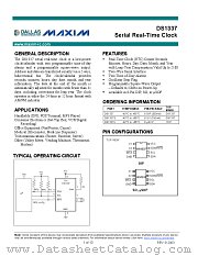 DS1337U datasheet pdf Dallas Semiconductor