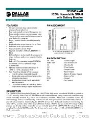 DS1345YP-100 datasheet pdf Dallas Semiconductor