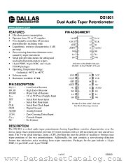 DS1801E-014 datasheet pdf Dallas Semiconductor