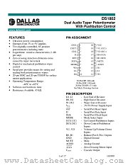 DS1802E datasheet pdf Dallas Semiconductor