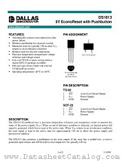 DS1813-15 datasheet pdf Dallas Semiconductor
