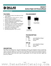 DS1817R-10_T_R datasheet pdf Dallas Semiconductor