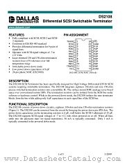 DS2108S datasheet pdf Dallas Semiconductor
