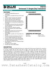 DS2152LN datasheet pdf Dallas Semiconductor