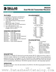 DS232AR-N datasheet pdf Dallas Semiconductor