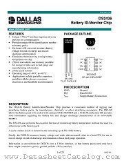 DS2436B datasheet pdf Dallas Semiconductor