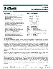DS2438Z datasheet pdf Dallas Semiconductor