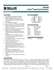 DS2450S datasheet pdf Dallas Semiconductor