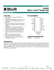 DS2490S datasheet pdf Dallas Semiconductor