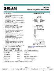 DS2890 datasheet pdf Dallas Semiconductor