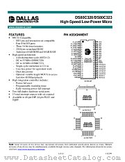 DS80C320-MCG datasheet pdf Dallas Semiconductor