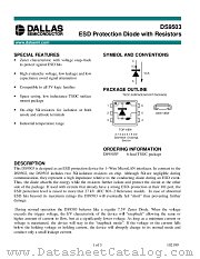 DS9503P_T_R datasheet pdf Dallas Semiconductor