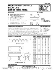 1503-30A datasheet pdf Data Delay Devices Inc