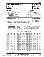1504-50B datasheet pdf Data Delay Devices Inc