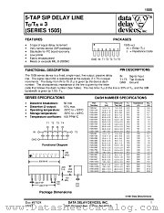 1505-60A datasheet pdf Data Delay Devices Inc