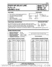 1514-70E datasheet pdf Data Delay Devices Inc