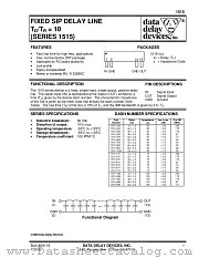 1515-30Y datasheet pdf Data Delay Devices Inc