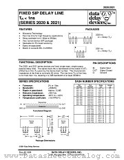 2020-1300 datasheet pdf Data Delay Devices Inc