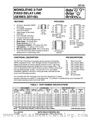 3D7105Z-1 datasheet pdf Data Delay Devices Inc