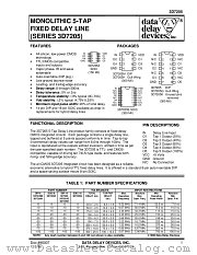 3D7205M-50 datasheet pdf Data Delay Devices Inc