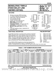 3D7303-100 datasheet pdf Data Delay Devices Inc