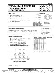 MDU3C-100M datasheet pdf Data Delay Devices Inc