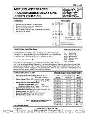 PDU1016H-15MC4 datasheet pdf Data Delay Devices Inc
