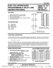 PDU1064H-3 datasheet pdf Data Delay Devices Inc