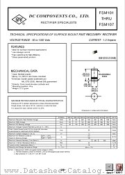 FSM104 datasheet pdf DC Components