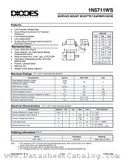 1N5711WS-7 datasheet pdf Diodes
