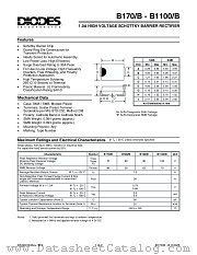 B190_B datasheet pdf Diodes