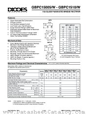 GBPC1502_W datasheet pdf Diodes