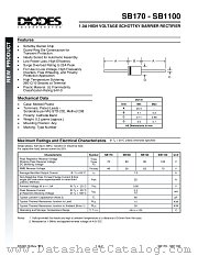 SB110 datasheet pdf Diodes