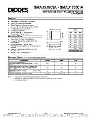SMAJ150(C)A datasheet pdf Diodes
